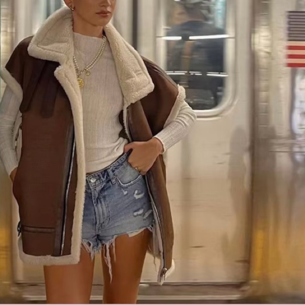 Moon River ~ Faux Shearling Vest